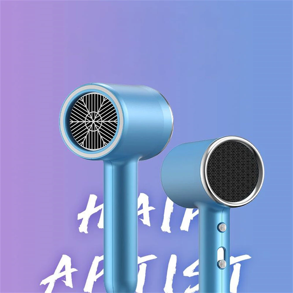 (image for) 1800W Hair Dryer With 3 Heat & Speed Settings Compact Lightweight Design Negative Ion Technology Fast Hair Dry